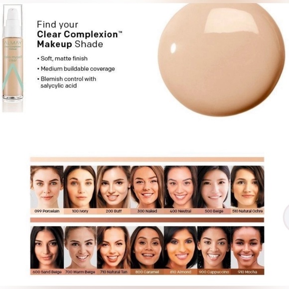 ALMAY Make Myself Clear Salicylic Acid Foundation Natural Tan 5/$25 - Picture 4 of 14